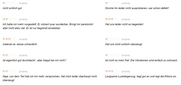 oral Klitorisvibrator 20,5cm Eis.de Test